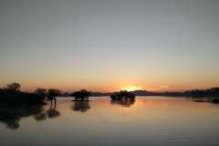 Dawn break over the lake